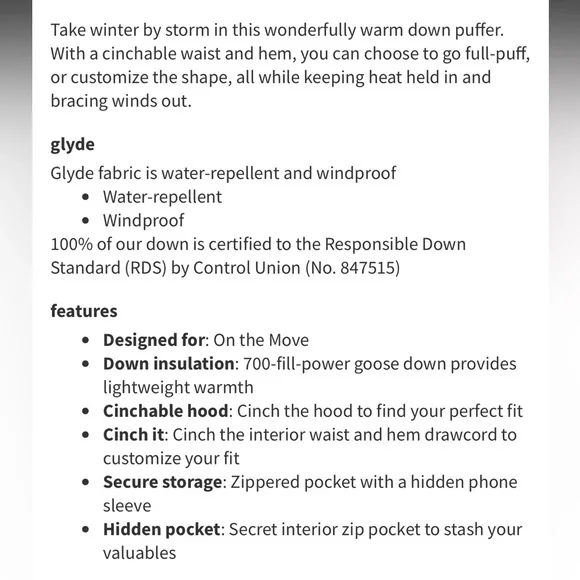 Lululemon Wunder Puff Jacket - Picture 7 of 7